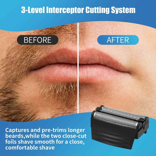 Shaver Replacement Foil Compatible with Remington TITANIUM-X Flex & Pivot Foil and Cutter F5800 & F7800,Shaver heads Fit for Remington F4900,F5800,F7800 (2 Pack)