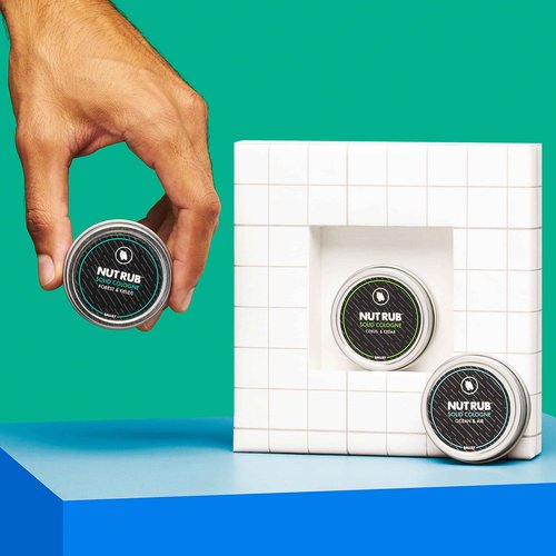 Ballsy Body & Groin Rub Trio, Cologne for Everywhere, with Beeswax, Coconut and Sunflower Seed Oil (3 Pack, 0.85 Oz) - Ocean & Air, Bourbon & Barrel, Sun & Surf