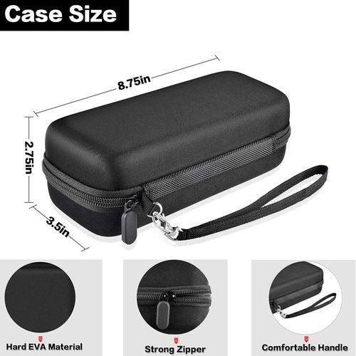Toothbrush Travel Case Compatible with Oral-B Pro 1000, 2000, 3000, 3500, 1500/ for Philips Sonicare ProtectiveClean 4100 5100 Electric Toothbrush with Mesh Pocket for Accessories - Black (Bag Only)
