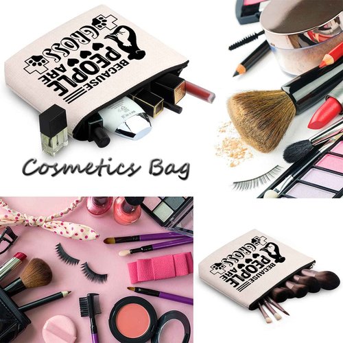 WCGXKO Veterinarian Gift Because People Are Gross Animal Lover Zipper Pouch Makeup Bag for Vet Tech (People Are Gross)