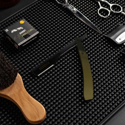 Professional Straight Razor Bundle - Stainless Steel Straight Razor Kit with 20 Gravity Premium Blades ("The OG", Kingsman)