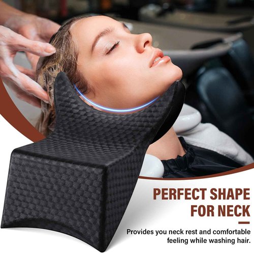Noverlife Shampoo Bowl Neck Cushion, Salon Neck Rest Gel Cushion Soft Rubber Salon Shampoo Bowl Pillow, Neck Rest Cushion Neck Rest for Shampoo Hair Washing Sink Neck Support for Hair Salon Spa