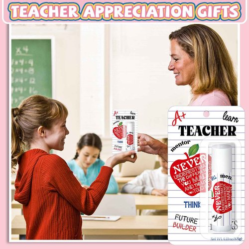 30 Pack Christmas Teacher Appreciation Gifts Bulk Lip Balms Employee Staff Appreciation Teacher Staff Team Thank You Gift Bulk Christmas Party Favors for Xmas Stocking Stuffers for Women Men (Classic)