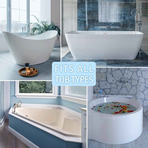 Poemland Bath Pillows for Tub, Luxury Bath Pillow Soft 4d Mesh, Bathtub Pillow with 6 Suction Cups, Ergonomic Bath Tub Pillows for Head and Neck, Bath Accessories for Women Relaxation Gifts (Grey)