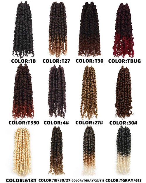 Passion Twist Crochet Hair 10 Inch Pre-twisted Short Crochet Passion Twist Hair, Pre Looped Passion Twist Crochet Braids Natural Brown，Bohemian Crochet Hair Extensions(10"-8P 30#)