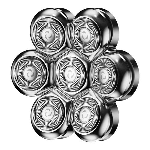 7-Blade Floating Replacement Shaving Head for Rotary Shavers,Wyklaus Wet & Dry Compatible for Electric Shaver, Washable Shaver Blade Heads Replacement
