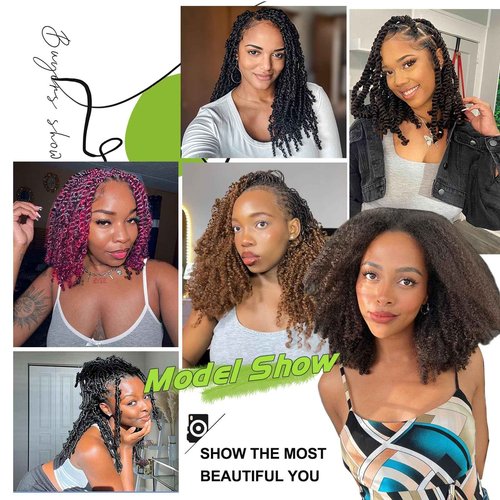 poetically 10 Inch Afro Kinkys Bulk Human Hair Kinky Twist Hair 50g Dreadlock Extensions for Soft Locs Natural Black Kinky Curly Afro Twist Hair