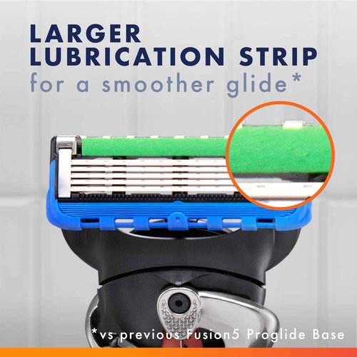 Gillette Fusion5 ProGlide Razor Refills for Men, 5 Razor Cartridges for FlexBall Razor Handle, 5-Blade Razor Blades, Precision Trimmer for Men