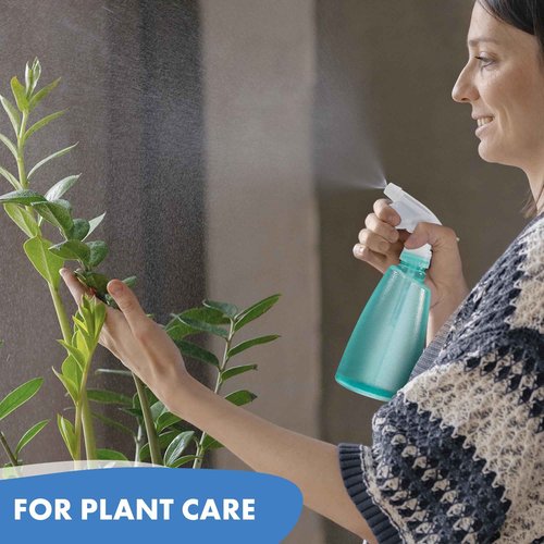 LIBERHAUS 3 Pcs Spray Bottle for Plants - 17 Oz Squirt Bottle for Cats, Plastic Spray Bottles, Adjustable Non-Slip Texture Water Sprayer Bottles for Cleaning and Watering, Fits Indoor & Outdoor Tasks