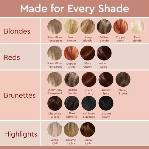 Glaze Auburn Spice Color Conditioning Gloss and Mirror Shine Spray Bundle - For Light-Medium Brown & Natural Red Hair