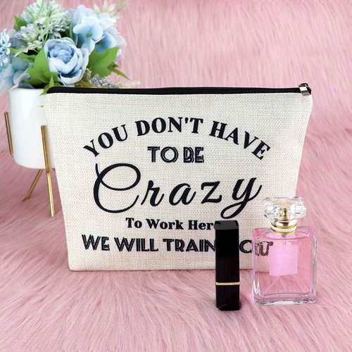 Sfodiary Welcome Gift Bag for New Hire Employee Congratulations Cosmetic Pouch for Coworker Travel New Job Present for Women Friends Office Birthday Present for Employee Travel Pouch