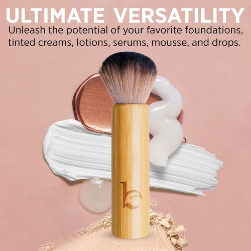 Face Tanner Made with Natural & Organic Ingredients and Kabuki Face Brush for Self Tanner Application