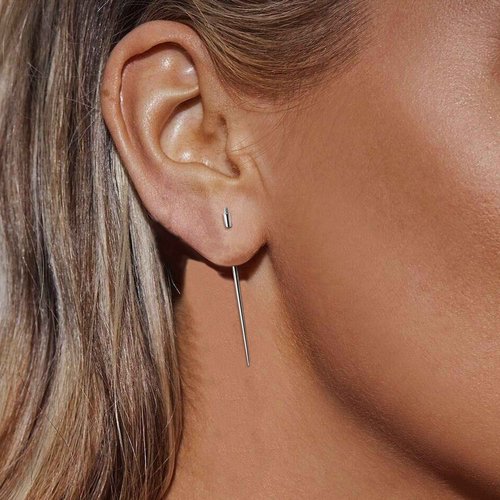BESTEEL 3 Pcs 316L Surgical Steel Piercing Taper Insertion Pins, Pop Taper Piercings Kit for Ear/Nose/Lip/Eyebrow/Belly/Nipple/Tongue Piercing Changing Tool Stretcher, Stainless Steel, cubic zirconia