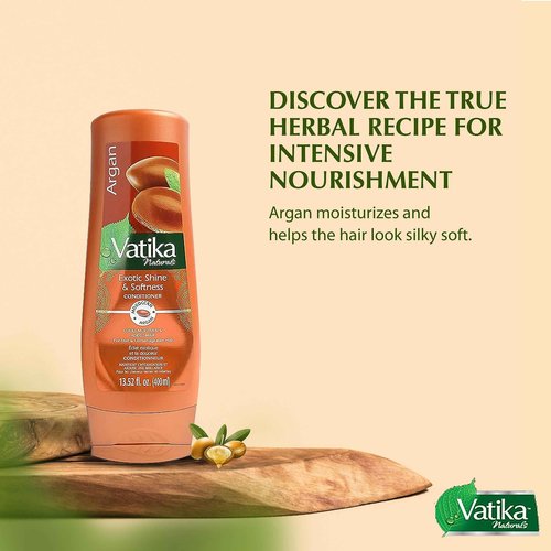 Vatika Naturals Argan Shampoo & Conditioner Combo – Deeply Nourishing Haircare Duo, Repairs Dry & Damaged Hair, Tames Frizz, Restores Shine & Softness, Suitable for All Hair Types