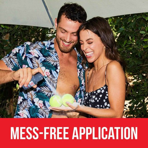 Happy Nuts Comfort Powder Spray Deodorant For Men: Anti-Chafing Sweat Defense, Odor Control, Aluminum-Free, Perfect Stocking Stuffer Gift for Men's Private Parts 2.75 oz (2 Pack), Original Scent