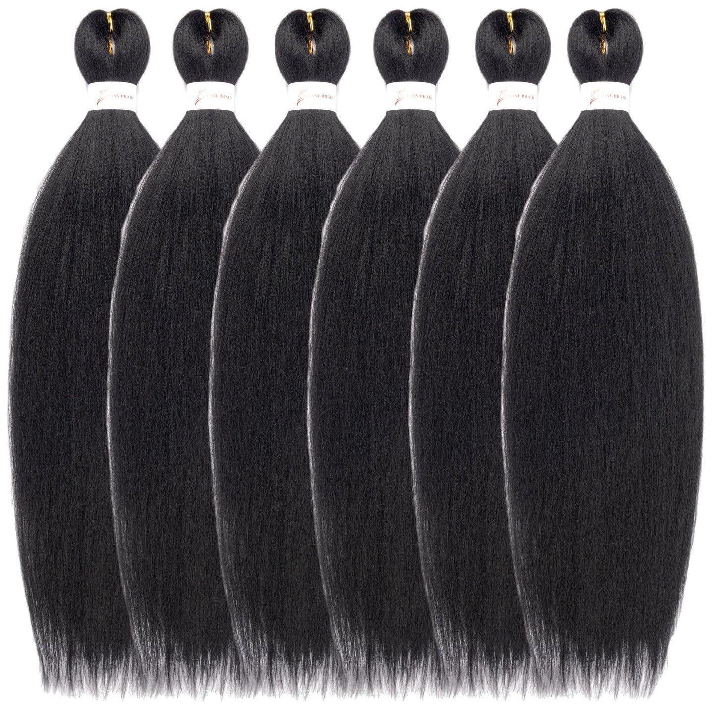 Menethe Hair Braiding Hair Pre Stretched 14inch Natural Black Braiding Hair Hot Water Setting Professional Soft Yaki Texture Synthetic Hair Extensions(14Inch,1B#).