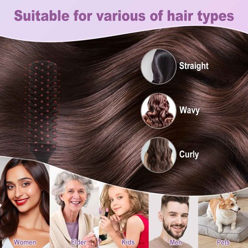Bulk Hair Brushes for Homeless Individually Wrapped, Hair Brush Bulk, Hair Brush for Curly Hair Suitable for Homeless,Shelter,Air Bnb/Hotel(50 PCS)