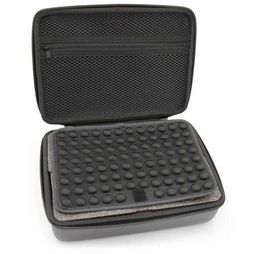 CASEMATIX Clipper Blade Holder For 20 Blades, Hair Clipper Guard Case For Barbers and Stylist Compatible with Andis, Oster, Wahl, Babyliss Detachable Clippers Metal Guards, Clipper Blade Storage Case