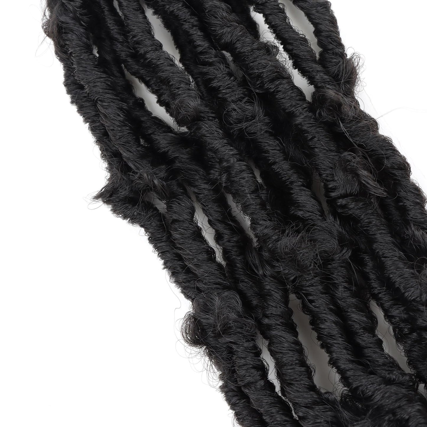 Butterfly Locs Crochet Hair 6 Packs Soft Butterfly Locs Distressed Hair Extensions Faux Locs Crochet Braids Natural Hair Extension for Black Women (12 inch (Pack of 6), 2)