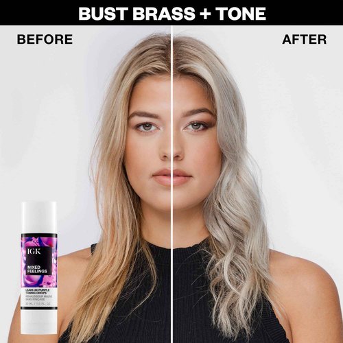 IGK - MISTRESS X MIXED FEELINGS - Hydrating Hair Balm & Blonde Toning Bundle - Control Frizz, Adds Shine, Enhances Color - Haircare Bundle