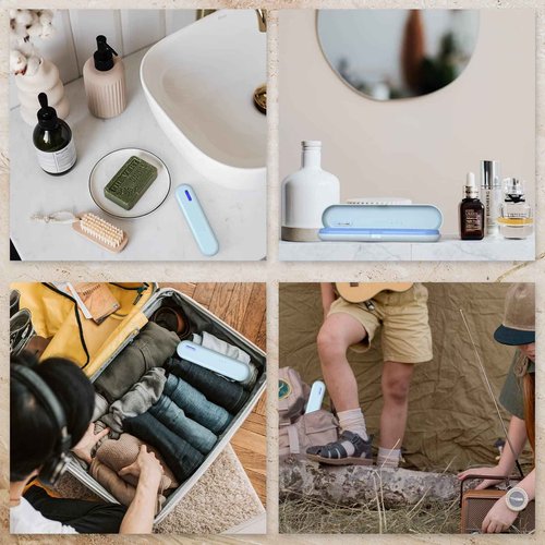 BY4U Toothbrush Travel Containers Toothbrush Travel Case Toothbrush Covers Portable Toothbrush Holder for Home