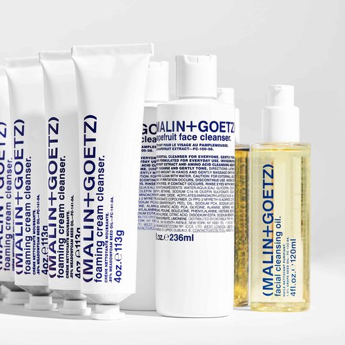 MALIN+GOETZ Foaming Cream Cleanser | Gentle Daily Cream-to-Foam Face Wash with Jojoba Milk, Prebiotics + Ceramide-Rich Glycolipids | Non-Stripping, pH-Balanced Formula | Vegan + Cruelty-Free (4 Fl Oz)