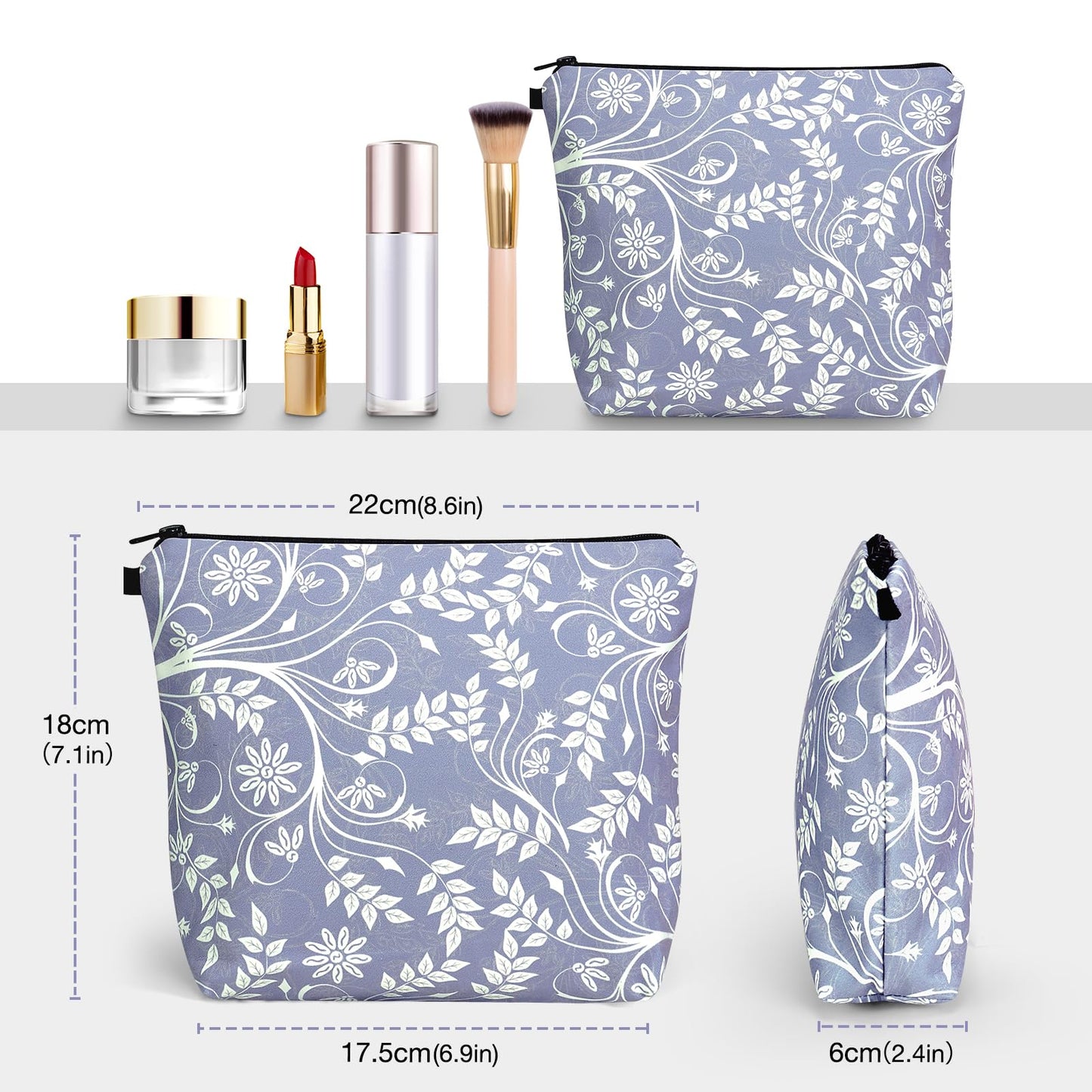 Noozion Large Makeup Bag Cosmetic Bag for Women Travel Bags Makeup Pouch for toiletries Water Resistant Girls Gift