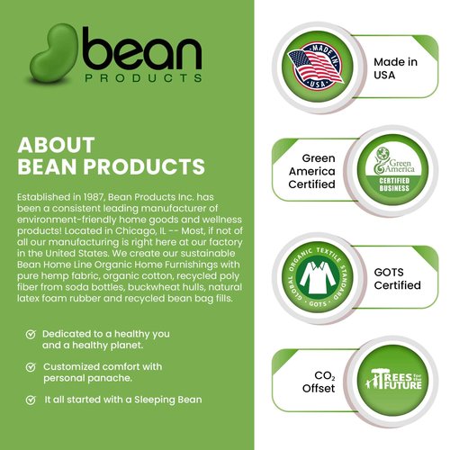 Bean Products Hemp Washcloth - Loose Weave Design for Effective Cleaning - Open Knit Exfoliating Wash Cloth - Fast Drying, Hemp & Organic Cotton - 10” x 12”, 2 Pack