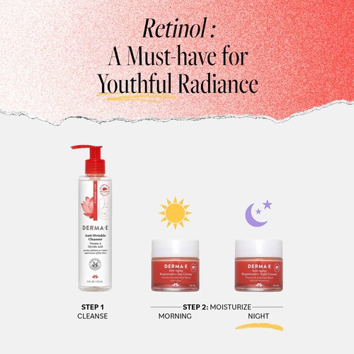 Derma E Anti-Aging Regenerative Night Cream – Firming Astaxanthin Moisturizer For Face – Lightweight Overnight Anti-Wrinkle Cream With Jojoba Oil And Vitamin E, 2 oz
