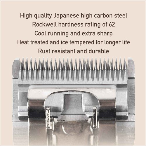 FURZONE Detachable Blade - Size 15 Blade 3/64", Made of Extra Durable Japanese Steel, Compatible with Most Andis, Oster, Wahl A5 Clippers