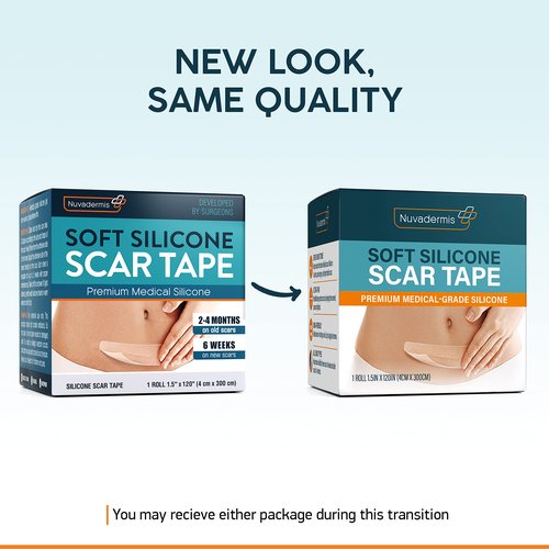 Nuvadermis Scar Sheets & Tape Bundle - 60-Day Supply for Comprehensive Scar Treatment