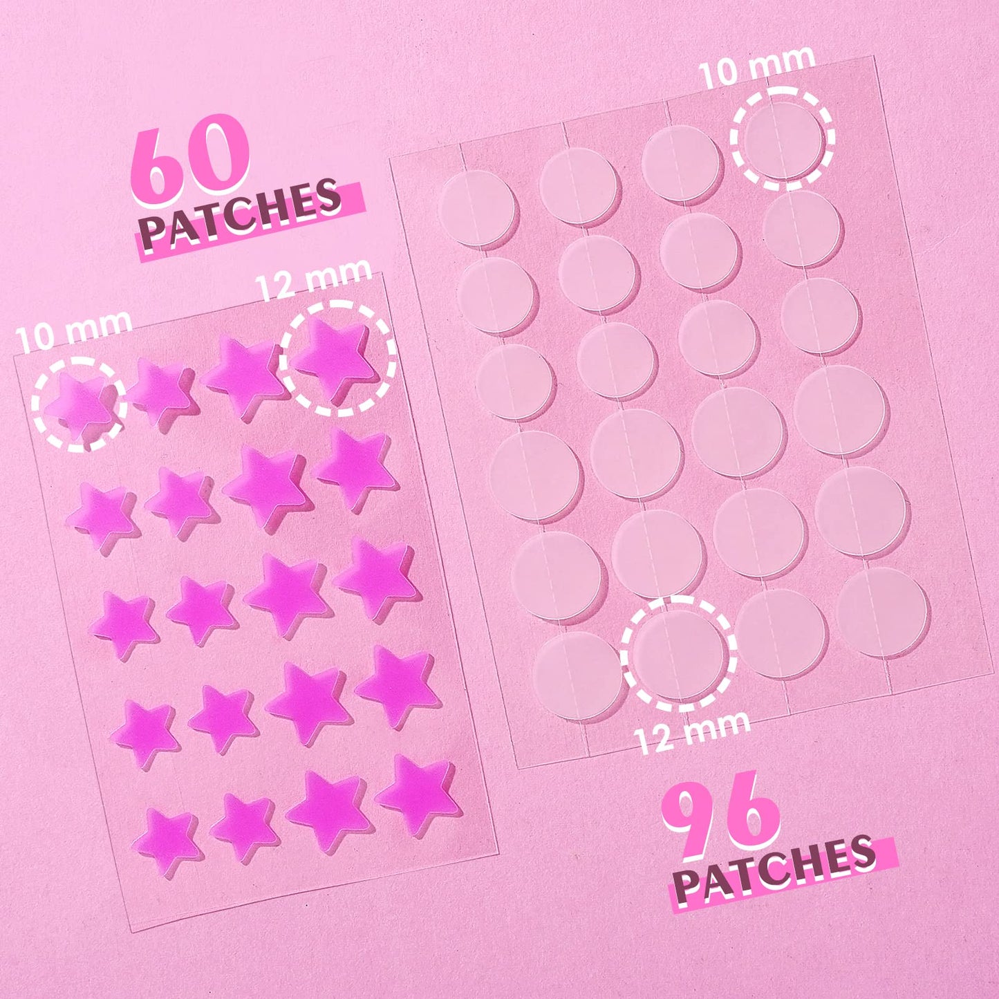 AUSLKA Star Blemish Patches (156 Patches) - Hydrocolloid Patch,Hydrocolloid Patches for Face,Skin Care, Facial Stickers