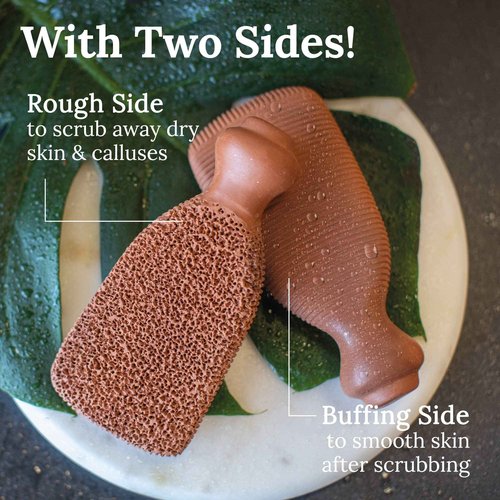 GILDEN TREE Max Strength 42% Urea Gel + Premium Terra Cotta Foot Scrubber Bundle