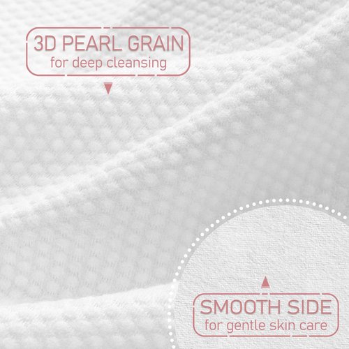 WOWOTEX 100% Cotton Disposable Face Towel 200 Count 10x12 Inch | Biodegradable Thick Soft One Time Use Dry Wipes for Sensitive Skin, Baby Care, Facial Cleaning, Makeup Removal