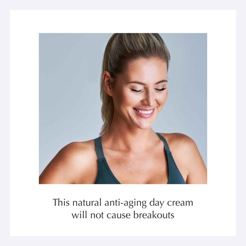 Ecco Bella Plant Based Recharge Day Cream Face Moisturizer - Vegan Skin Moisturizing Face Cream with FortiSomes Eco-Protection & Blue Light Shield - Cruelty Free - Hydrating Formula - 1.7 oz