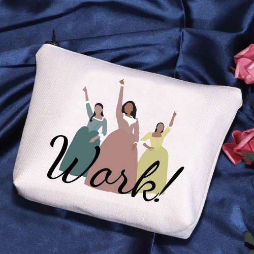 POFULL Musical Theater Lover Gift Musical Sisters Merchandise Theater Fans Gift Work Cosmetic Bag
