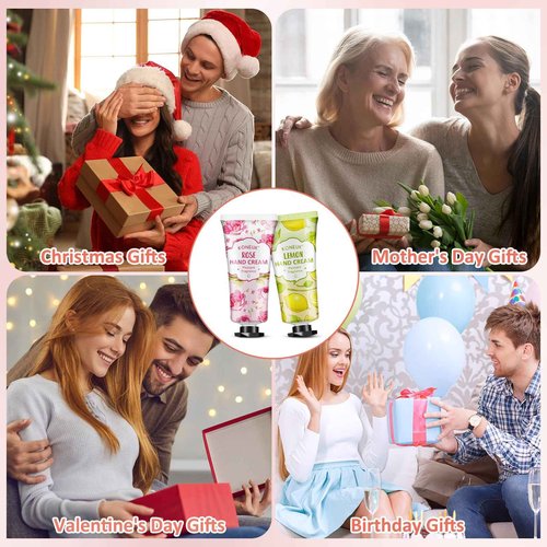 KONEUK 80 Pack Hand Cream Set for Dry Cracked Hands, Bulk Hand Lotion Travel Size for Stocking Stuffers, Mini Hand Cream for Christmas Gifts, Birthday Gifts and Bridal Shower Gifts for Guests