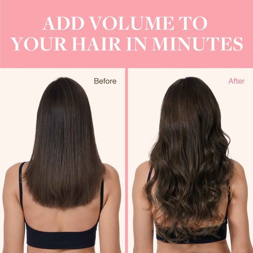 GOO GOO Clip in Hair Extensions Real Human Hair, Remy Human Hair Extensions Clip ins for Women, Natural Human Hair, 12inch 85g 7Pcs, 2A Light Brown