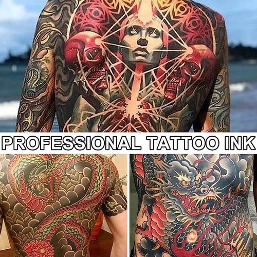 BaodeLi 14 Color 30 ml Tattoo Ink Kit with Microblade Paint and UV Ink - Dynamic Ink Set for Tattoo Equipment and Gun - Includes Green Soap