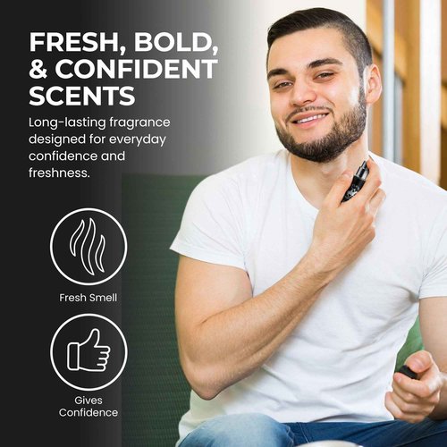 Beverly Hills Polo Club EDT Pen Spray Collection - Set of 4 Men's Fragrance Gift Set - Active, Sexy, Blaze and Blue Scent - Long-Lasting, Travel-Friendly Cologne for Men (10ml Each)