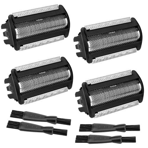 4 Piece BG2000 Replacement Head for Philips Norelco Bodygroom Series 7000 (BG7030, BG7040) & Series 5000 (BG5025) Shaver Foil, with Compatible Blade Combs