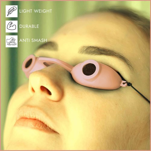 Super Sunnies Tanning Bed Goggles FDA Compliant UV & Red Light Therapy Protection - Assorted Pastel 12 Pack