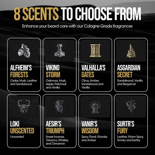 The Beard Struggle - Radiance Beard Wash & Conditioner Bundle - Silver Collection - Pack of 2, Viking Storm - Nourish, Cleanse, Softens, & Strengthens Beard - Beard Wash and Conditioner for Men