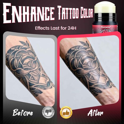 Phomemo Tattoo Aftercare, Tattoo Balm for Healing, Tattoo Butter for Moisturizing & Enhancing Color, Tattoo Cream Aftercare for New & Old Tattoo, 100% Natural & Petroleum-Free, 1.76oz, 2 Pack