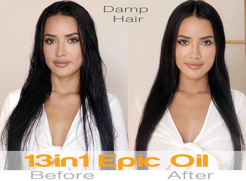 Sustainable Glam 13in1 Epic Hair Oil with Argan Oil & Coconut Oil - For all hair types - Vegan, sulfate free, paraben free