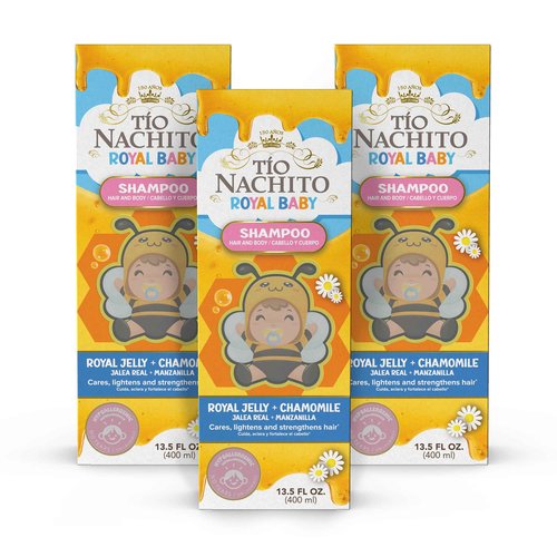 Tio Nacho TIO Nachito Hypoallergenic Baby Shampoo with Royal Jelly & Chamomile - Gentle, Tear-Free Body Wash, 13.5 fl oz (Pack of 3)