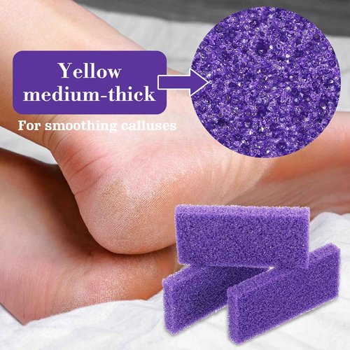 200 Pcs Purple Pumice Stone for Feet Disposable Foot Pumice Stone Bulk Foot Pumices Scrubber Dead Skin Pumices Foots Callus Remover for Feet Pedicure Foots Heel Exfoliator Tool Sponge Salon Home Use