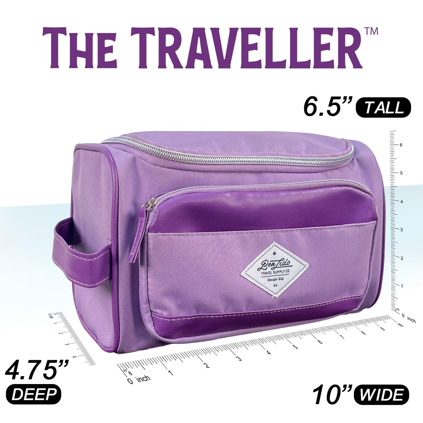 Convenience Kits International Women’s Super Premium 31 PC Travel Kit Featuring: Ensemble of Travel-Size Hair Care Products Plus Face, Body, Oral Care, Travel Essentials in Large Purple Toiletry Bag