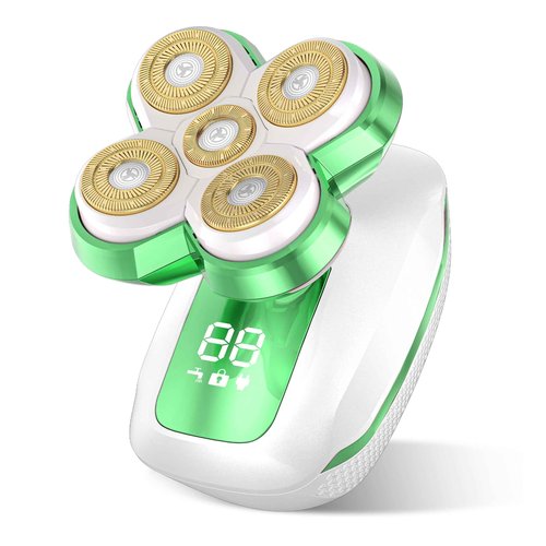 Electric Razor for Women with 5D Magnetic Blade, Women Shaver Dry/Wet Use, Hair Storage Design, Fast Type-C Charging & LED Power Display, Travel-Friendly Green