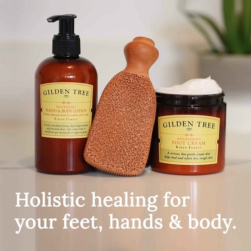 2-Sided Foot Scrubber & Soothing Hand & Body Lotion Bundle